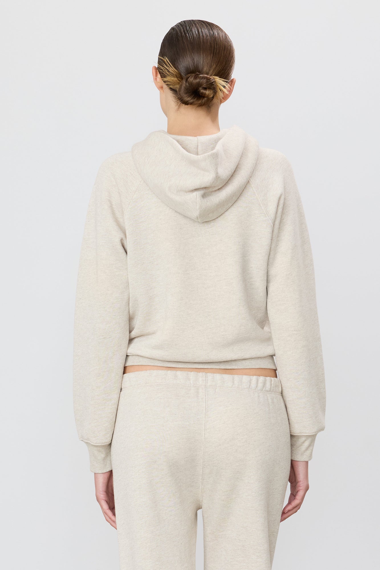Shrunken Hoodie Sweatshirt | Heather Oatmeal
