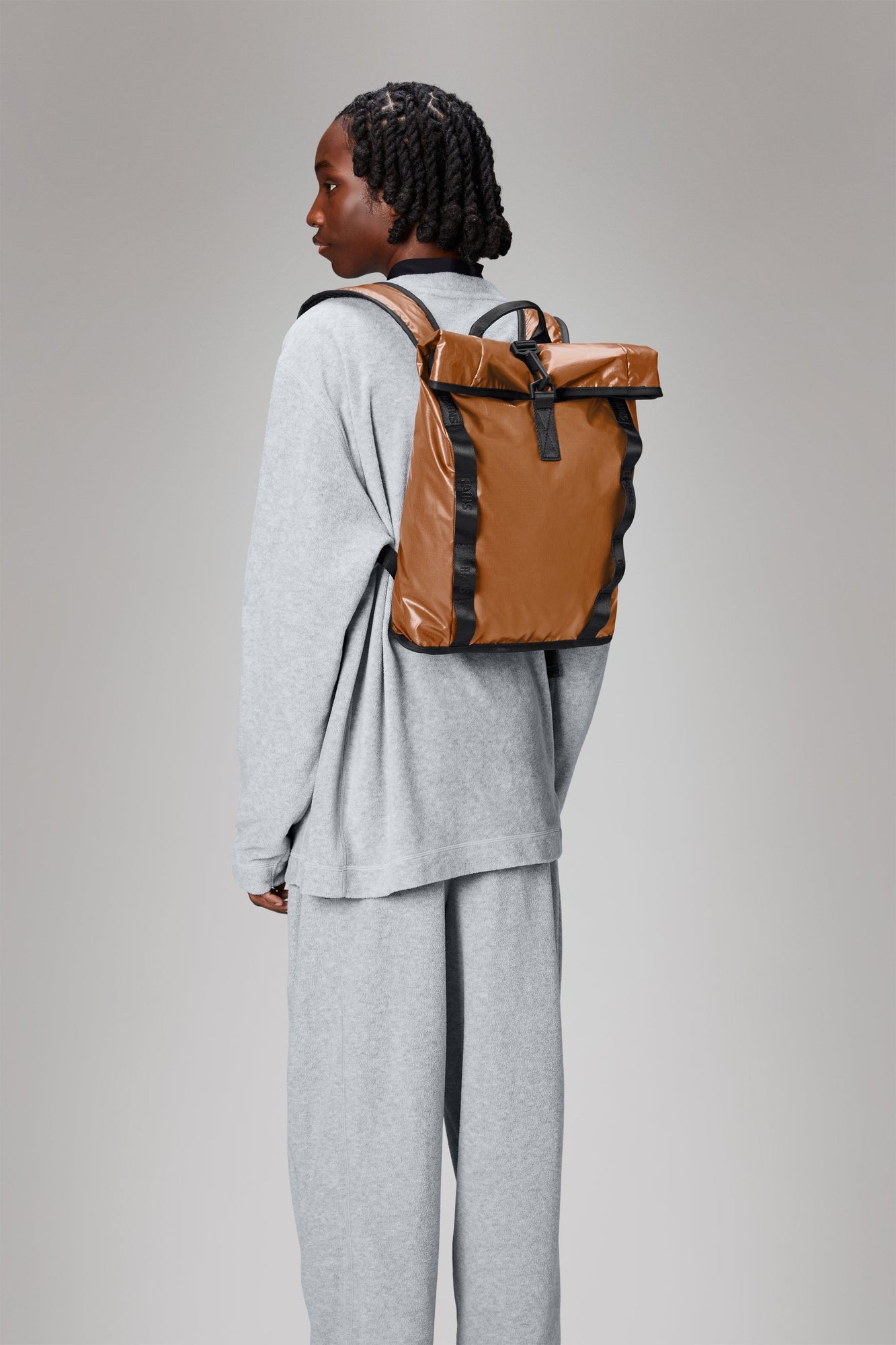 Sibu Rolltop Rucksack Mini | Rust