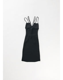 Sicily | Slinky Knit Mini Dress | Black