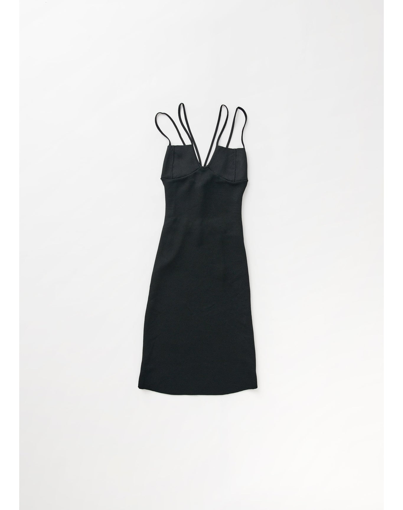 Sicily | Slinky Knit Mini Dress | Black