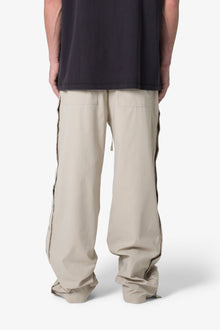Side Snap Nylon Pants | Tan