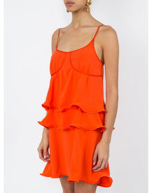 Sies Marjan | Women | Ruffle Detail Dress | Orange