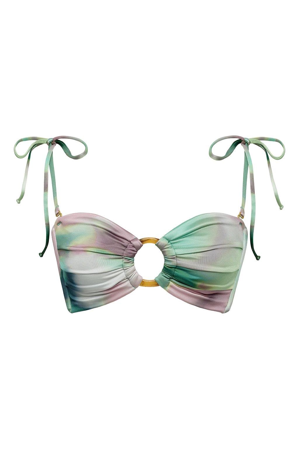 Tori Ties Bandeau Bikini Top | Silk Dye