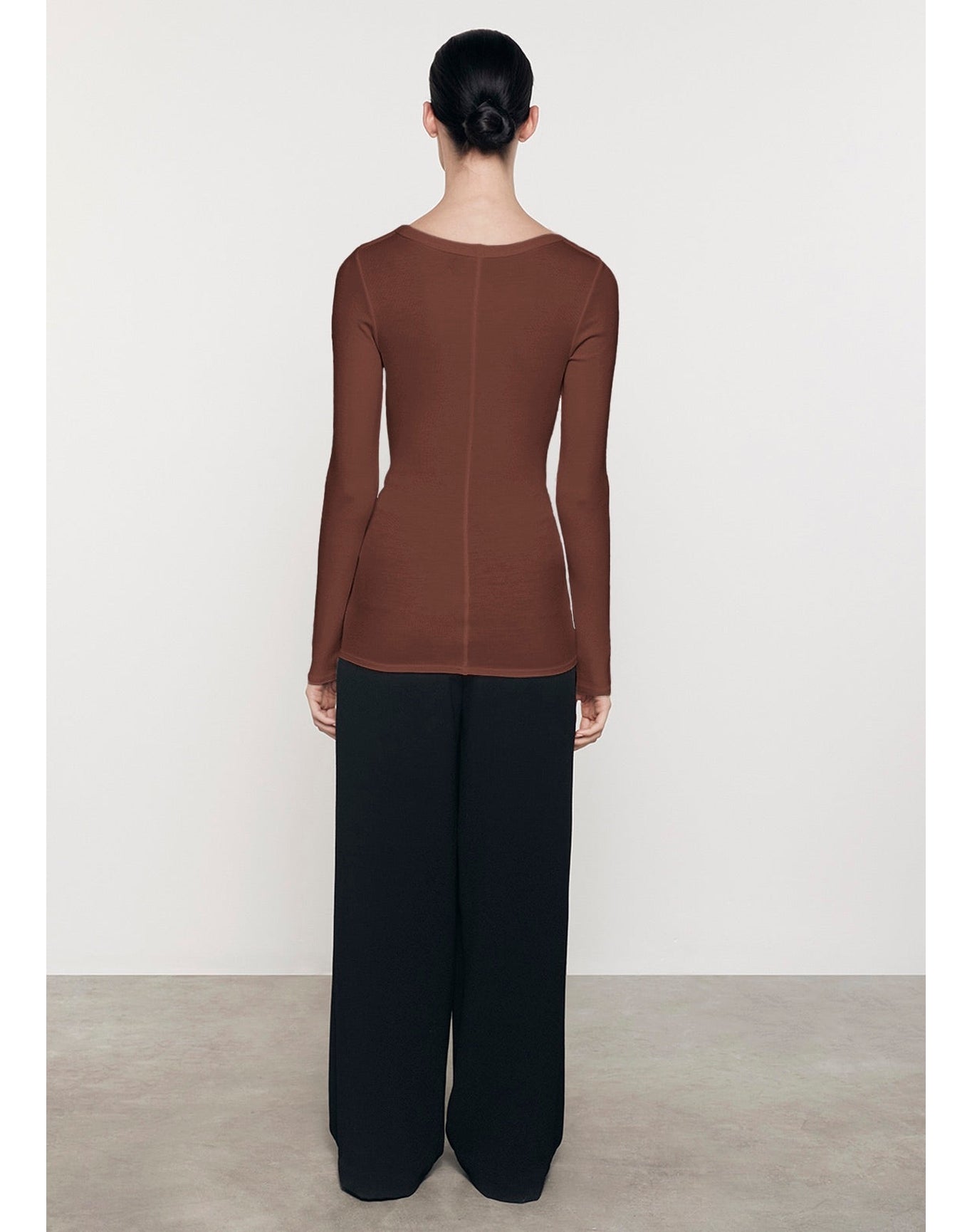 Silk Rib L/S Crew | Nutshell