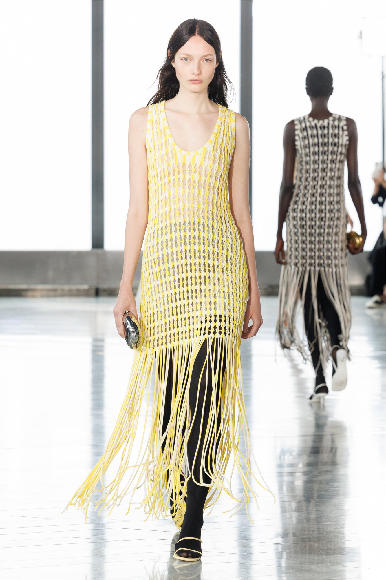 Womens | Sonia Fringe Knit Dress | Sunny Multi