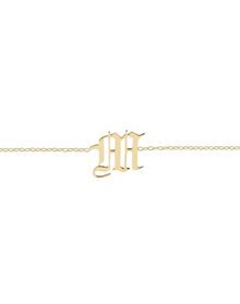 Single Letter Choker | Gold Vermeil and Rose Vermeil and Silver