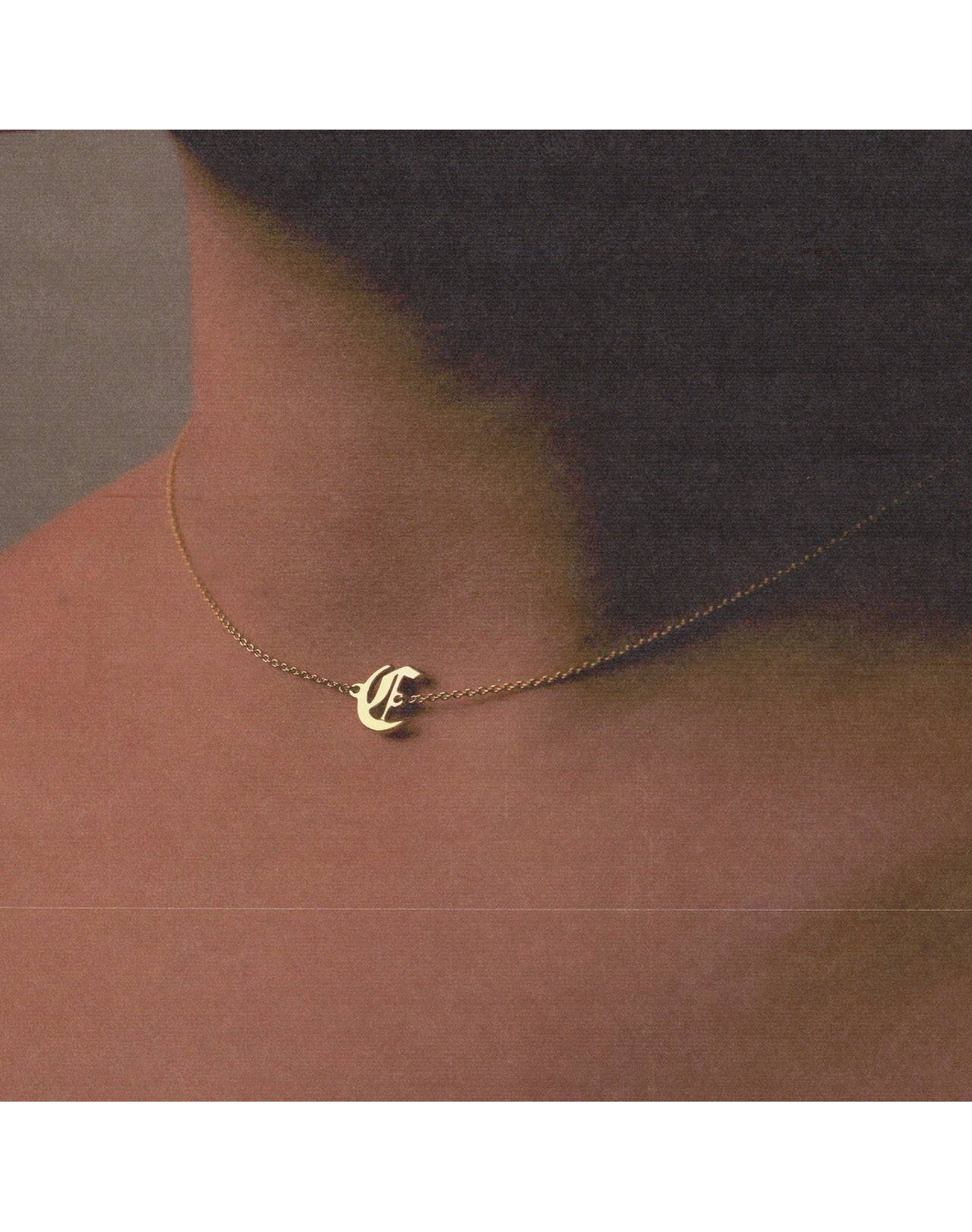 Single Letter Choker | Gold Vermeil and Rose Vermeil and Silver