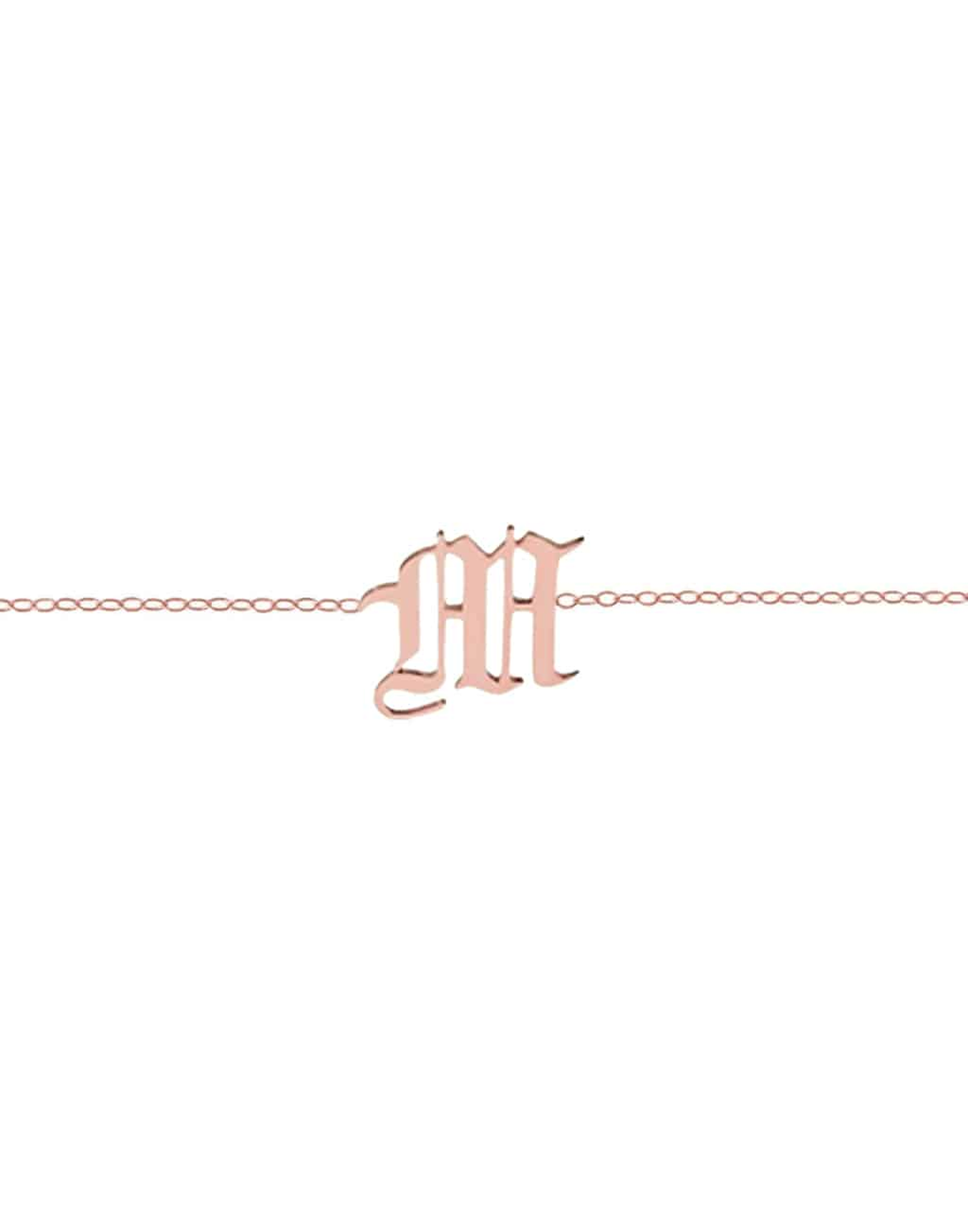 Single Letter Choker | Gold Vermeil and Rose Vermeil and Silver
