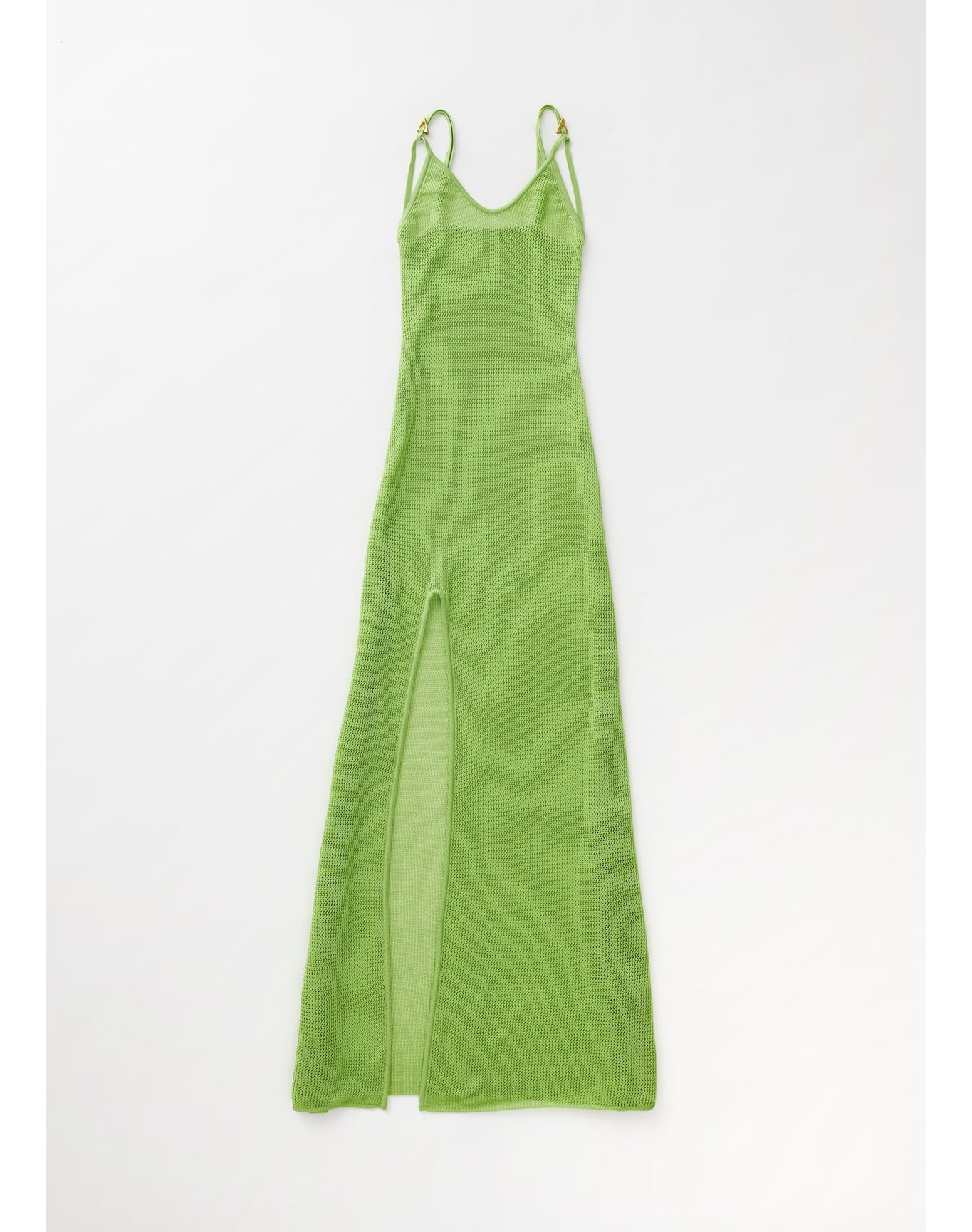 Sirena | Layered Knit Maxi Dress | Vibrant Green