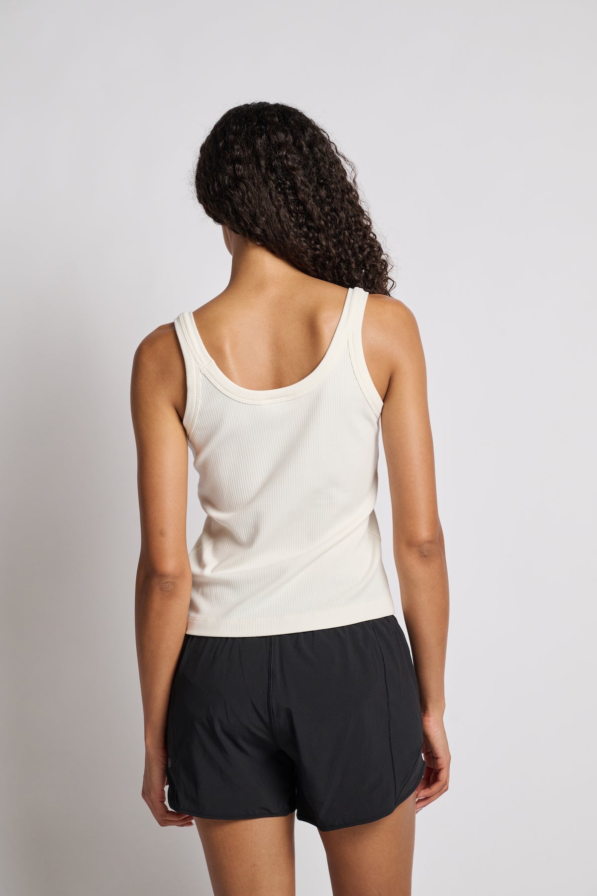 Women | Terez | Skinny Strap Rib Tank | White