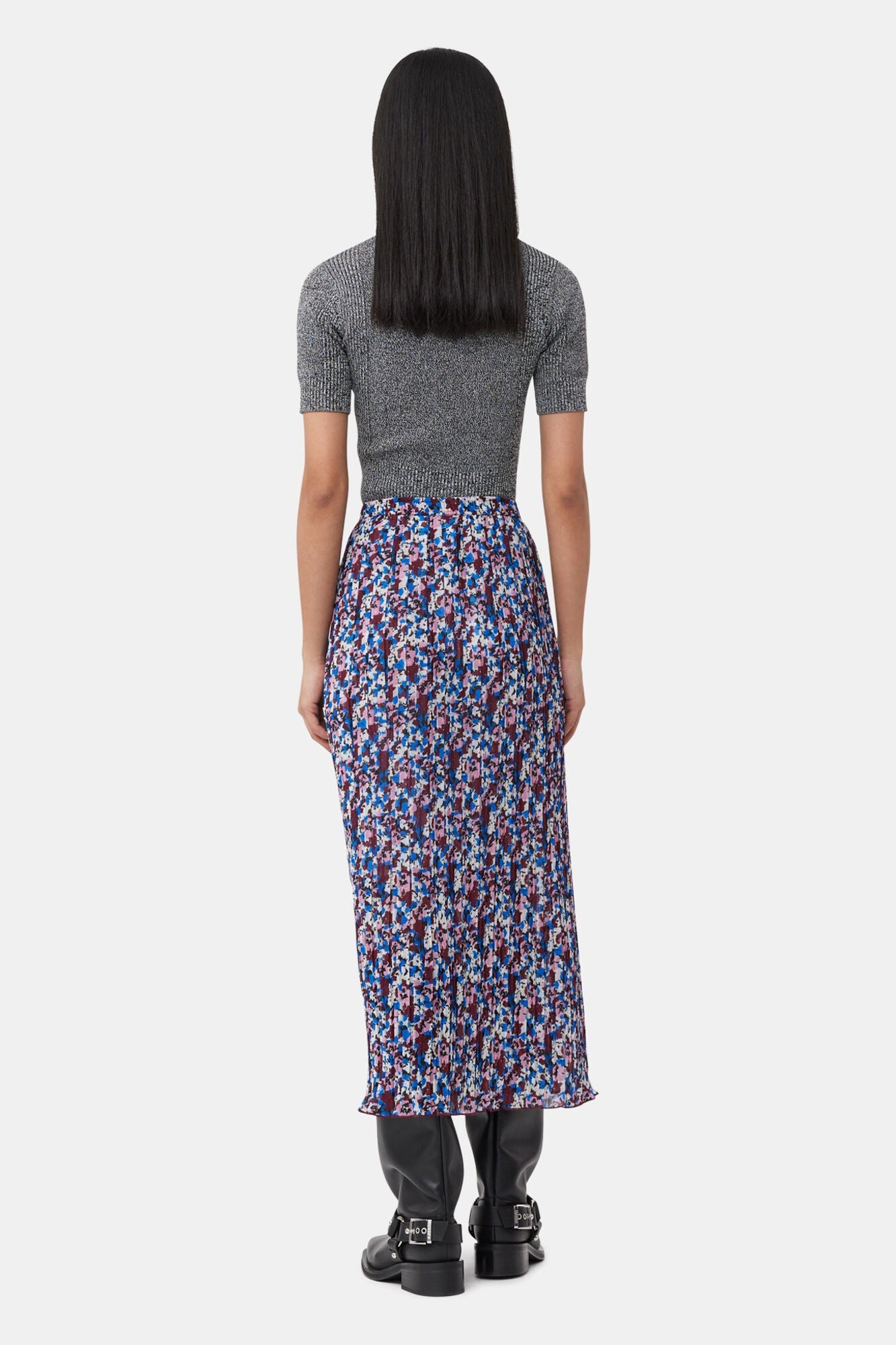 Skirt in Floral Georgette | Multicolour