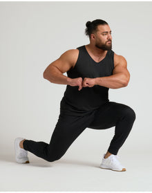 Sleeveless Active Mesh Tank | Black