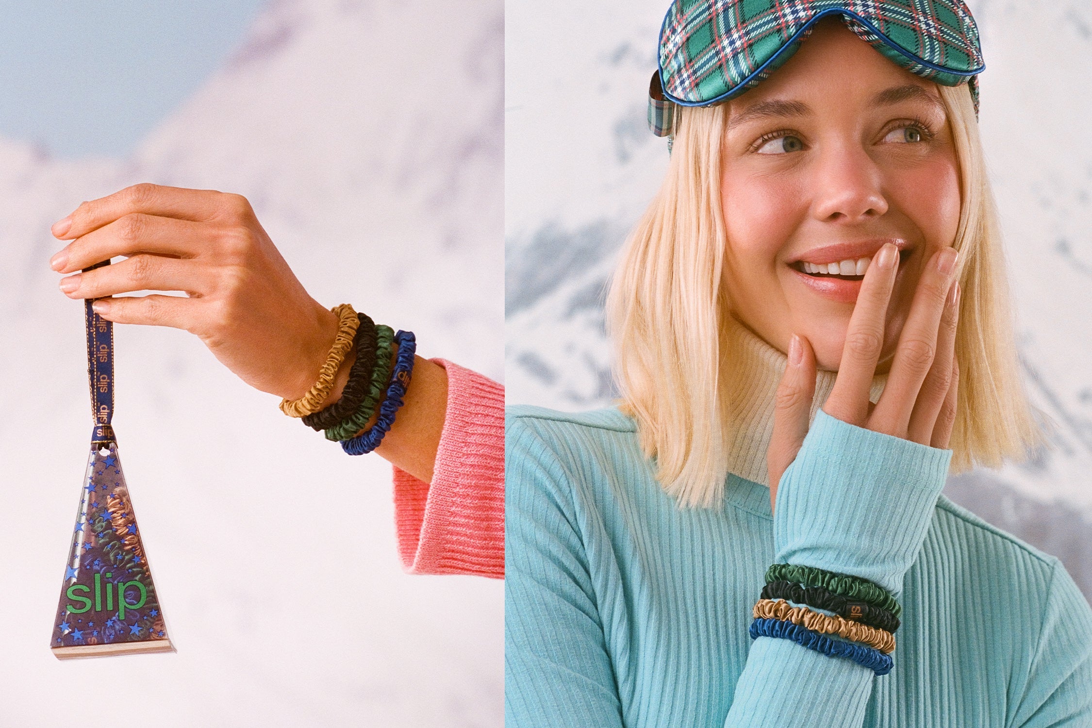 Paige Scrunchie Ornament | Multi | Set of 4