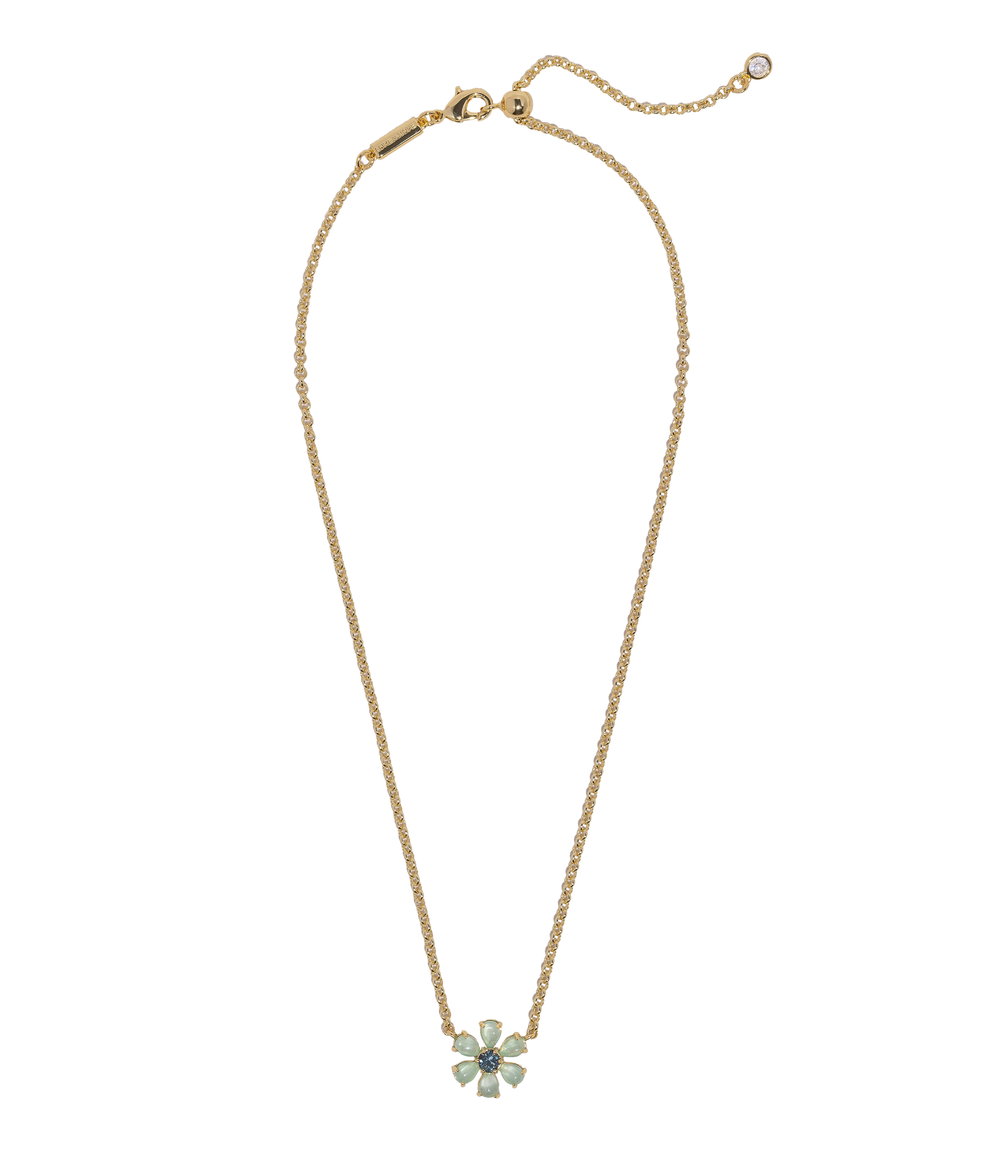 Emeline Flower Necklace in Mint - Loren Hope