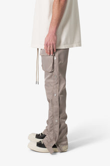 Snap Front Cargo Pants | Grey