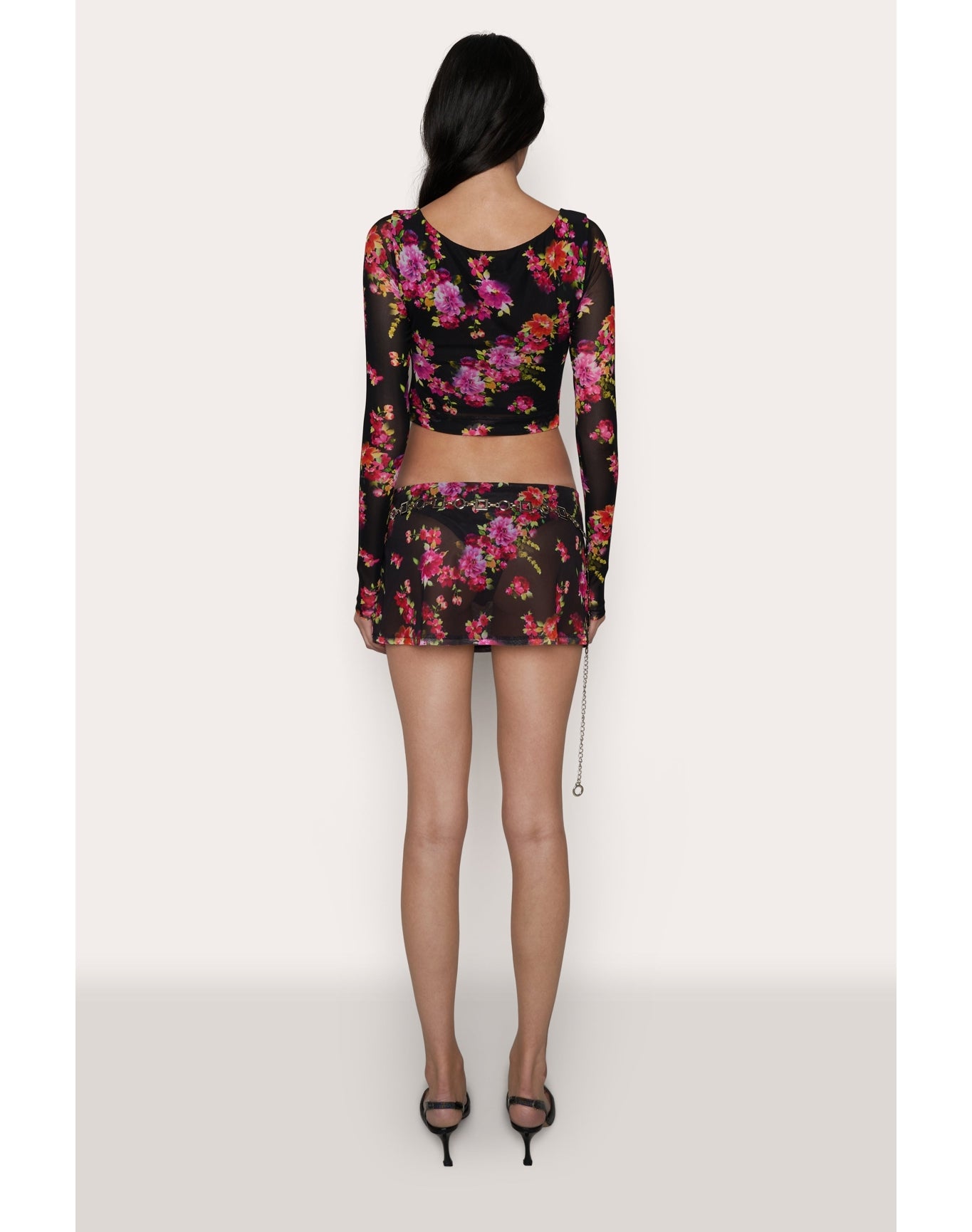 Sofia Printed Mesh Top | Luna Print