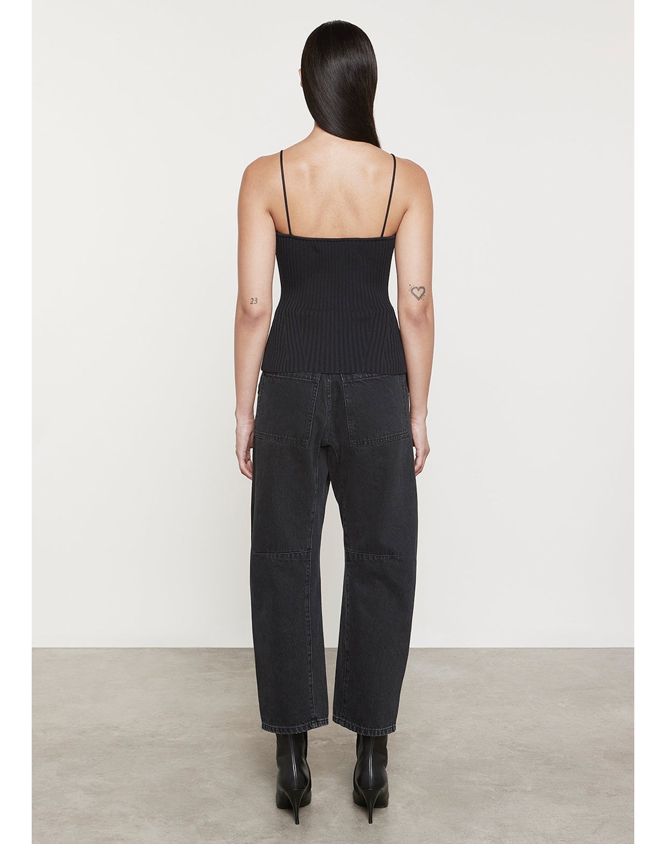 Soft Structure Knitted Tank | Black