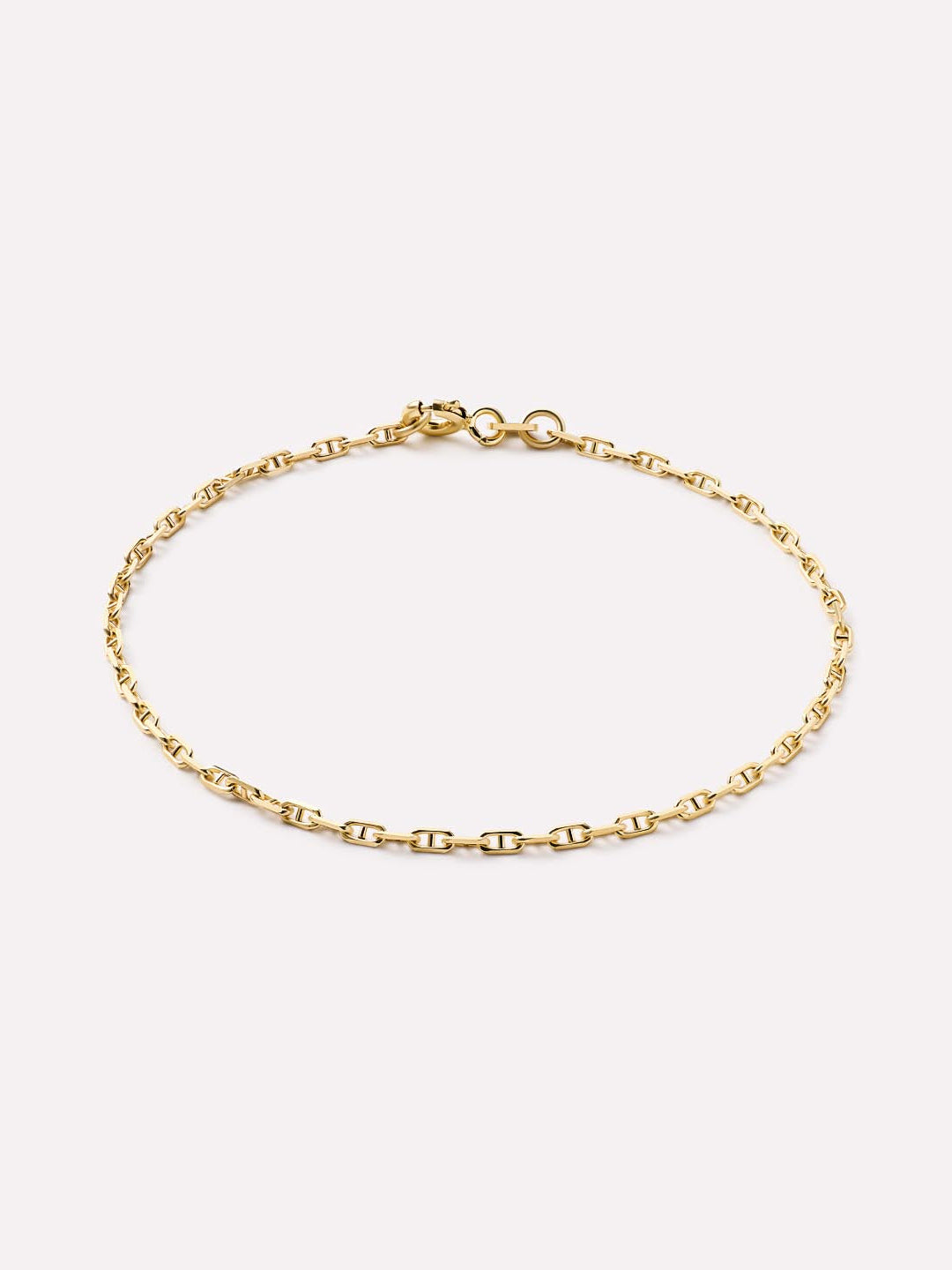 Mini Anchor Chain Bracelet | 10K Solid Gold