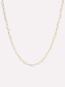 Heart Chain Necklace | 10K Solid Gold