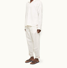 Sonoran Tailored Fit Single Pleat Stretch-Cotton Trousers | Sea Mist