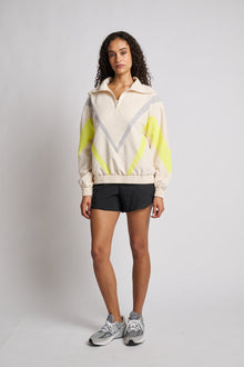 Women | Terez | Soul Track Quarter Zip | White