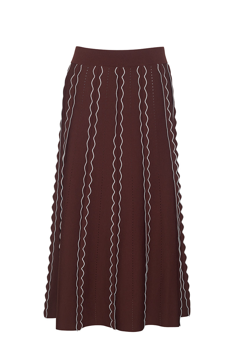 Southport Knit Skirt | Dark Coffee