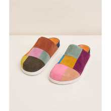 Sparkie Suede patchwork slide clogs | Nassau