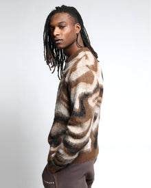 Spectrum Swirl Mohair Sweater Pullover-Mens-Twenty