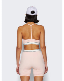 Sporty & Rich | Women | Serif Logo Sports Bralette | Ballet Pink