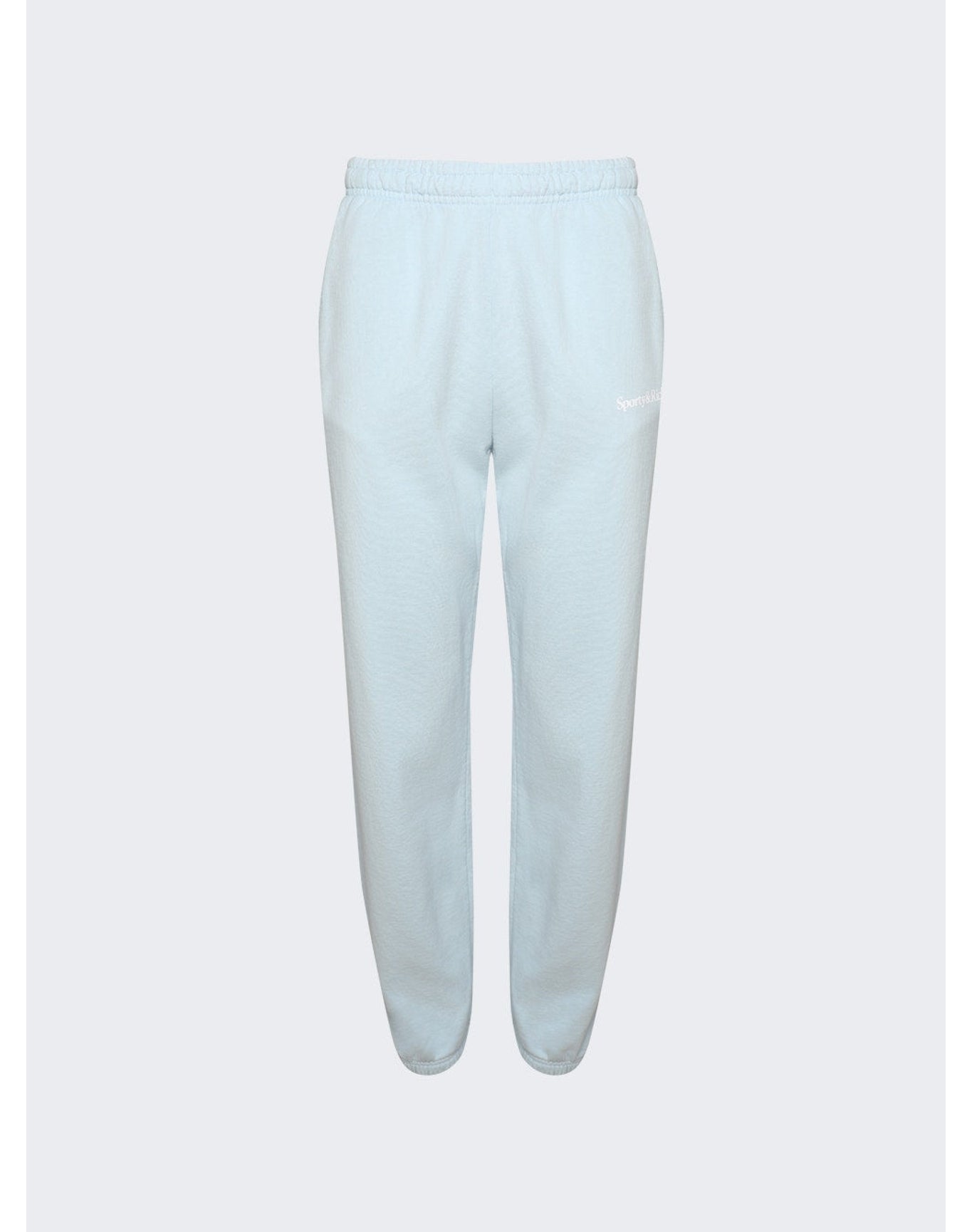 Sporty & Rich | Women | Serif Logo Sweatpants | Baby Blue