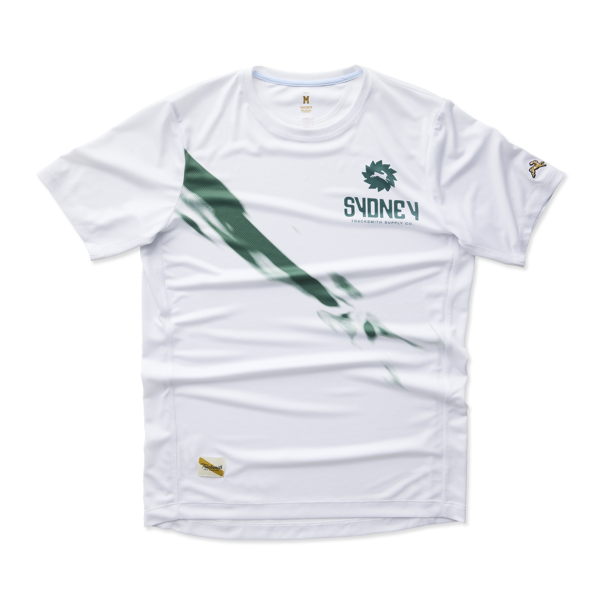 Mens | Sydney Tee | White/Emerald