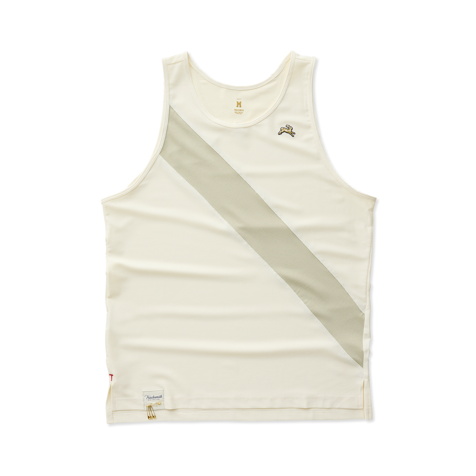 Mens | Van Cortlandt Singlet | Ivory/Moss Gray