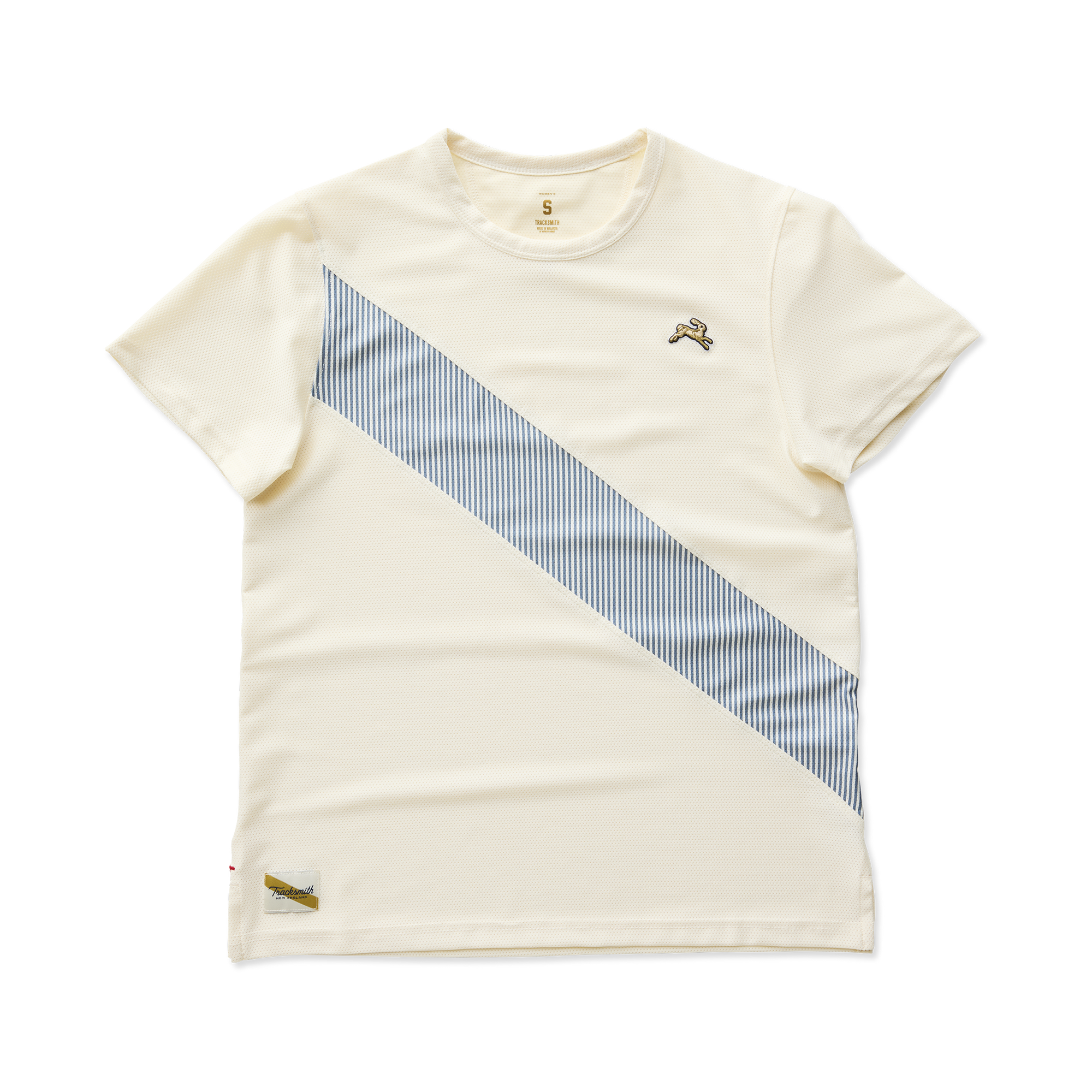 Womens | Van Cortlandt Tee | Ivory/Bering Sea Stripe