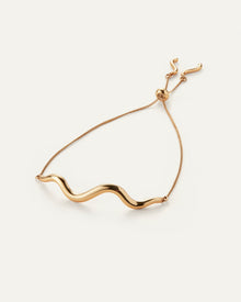 Squiggle Bracelet | 14K Gold Dipped Brass