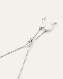 Squiggle Bracelet | Silver Dipped Brass