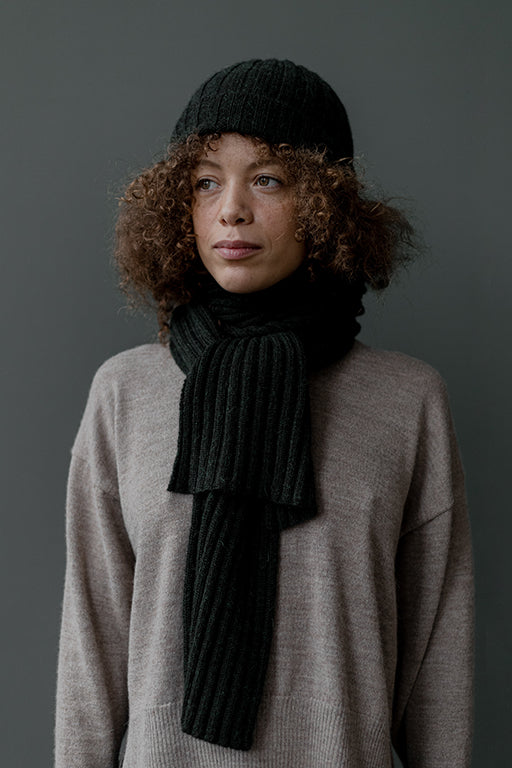 Ribbed Beanie | Green Envy