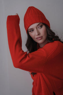Ribbed Beanie | Scarlett