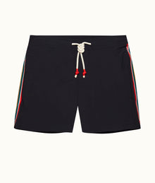 Standard Bonded Mid-Length Bonded Drawcord Swim Shorts | Night Iris