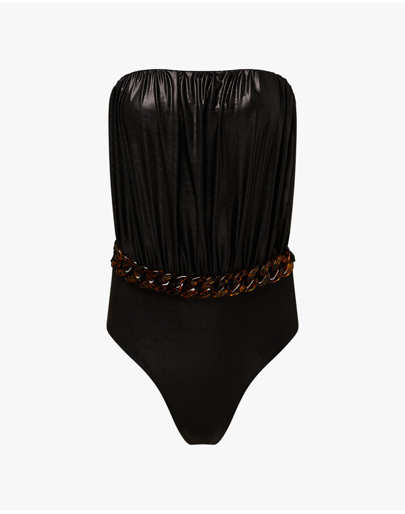 Strapless Billow One Piece | Black