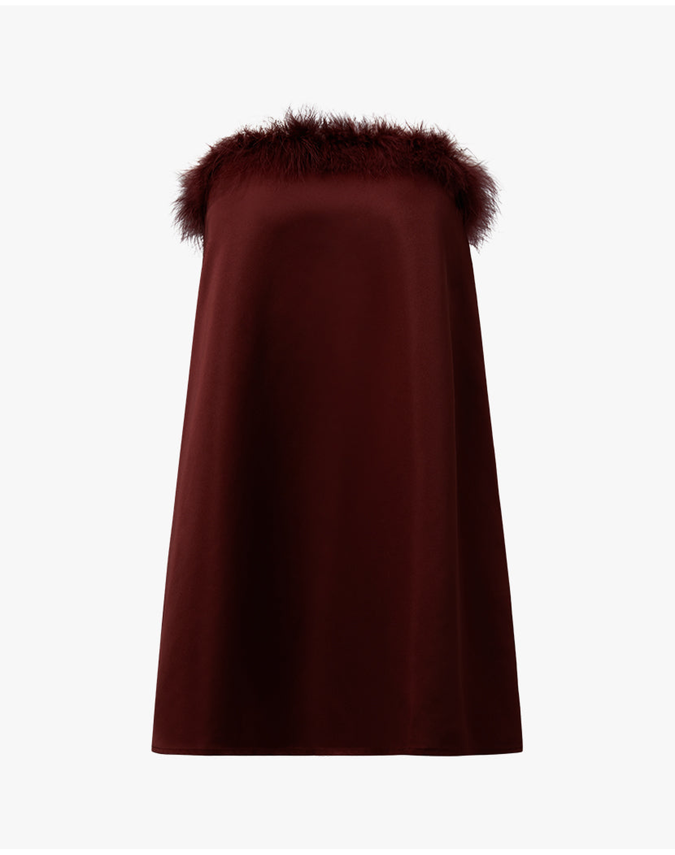 Strapless Mini Dress | Brown