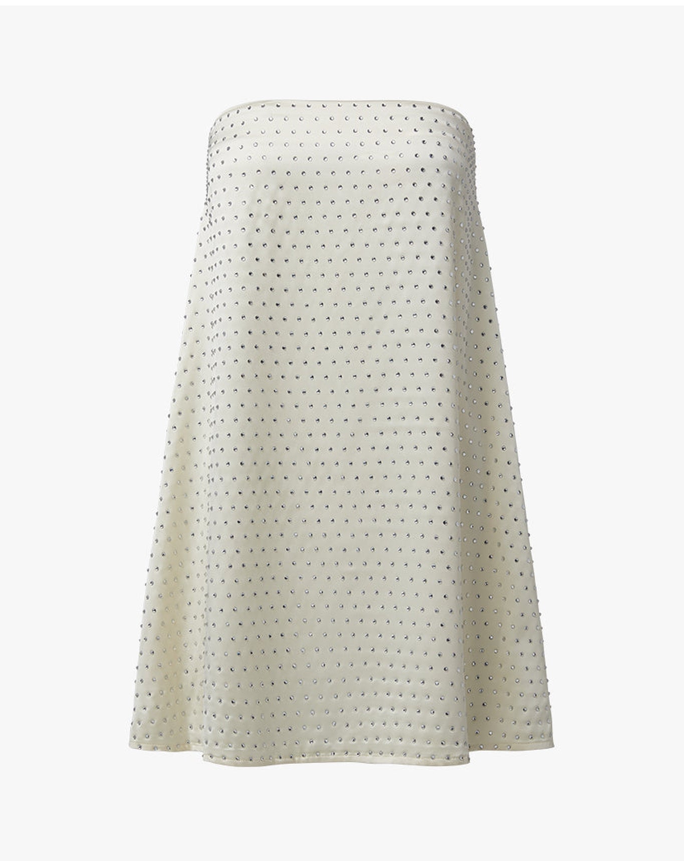 Strapless Mini Dress | Ecru