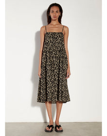 Strappy Tiered Dress | Palm Print