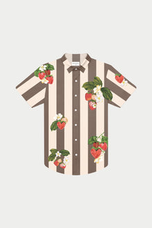 Strawberry Love Weekend Shirt | Brown