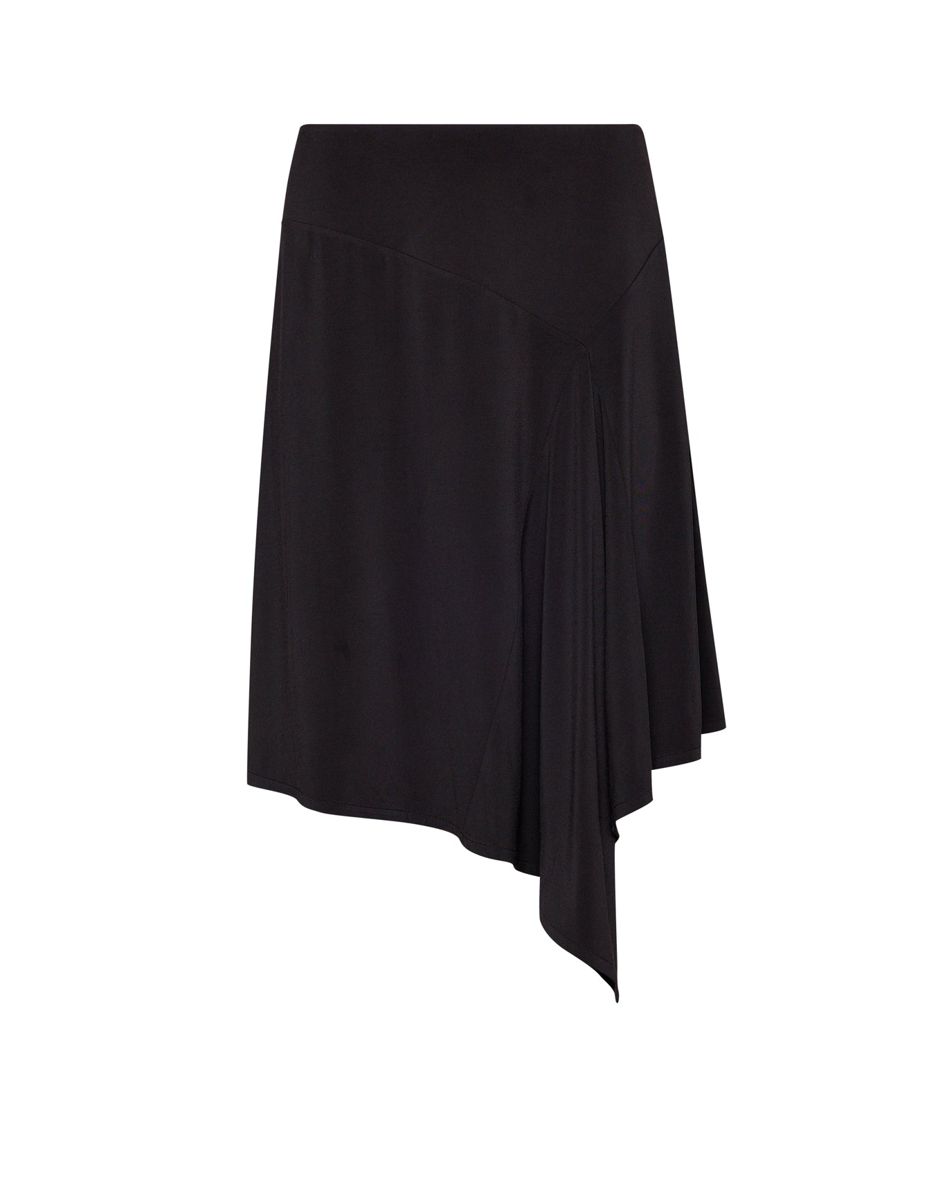 Stretch Midi Skirt | Black