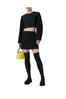 Stripe Mini Skirt | Black