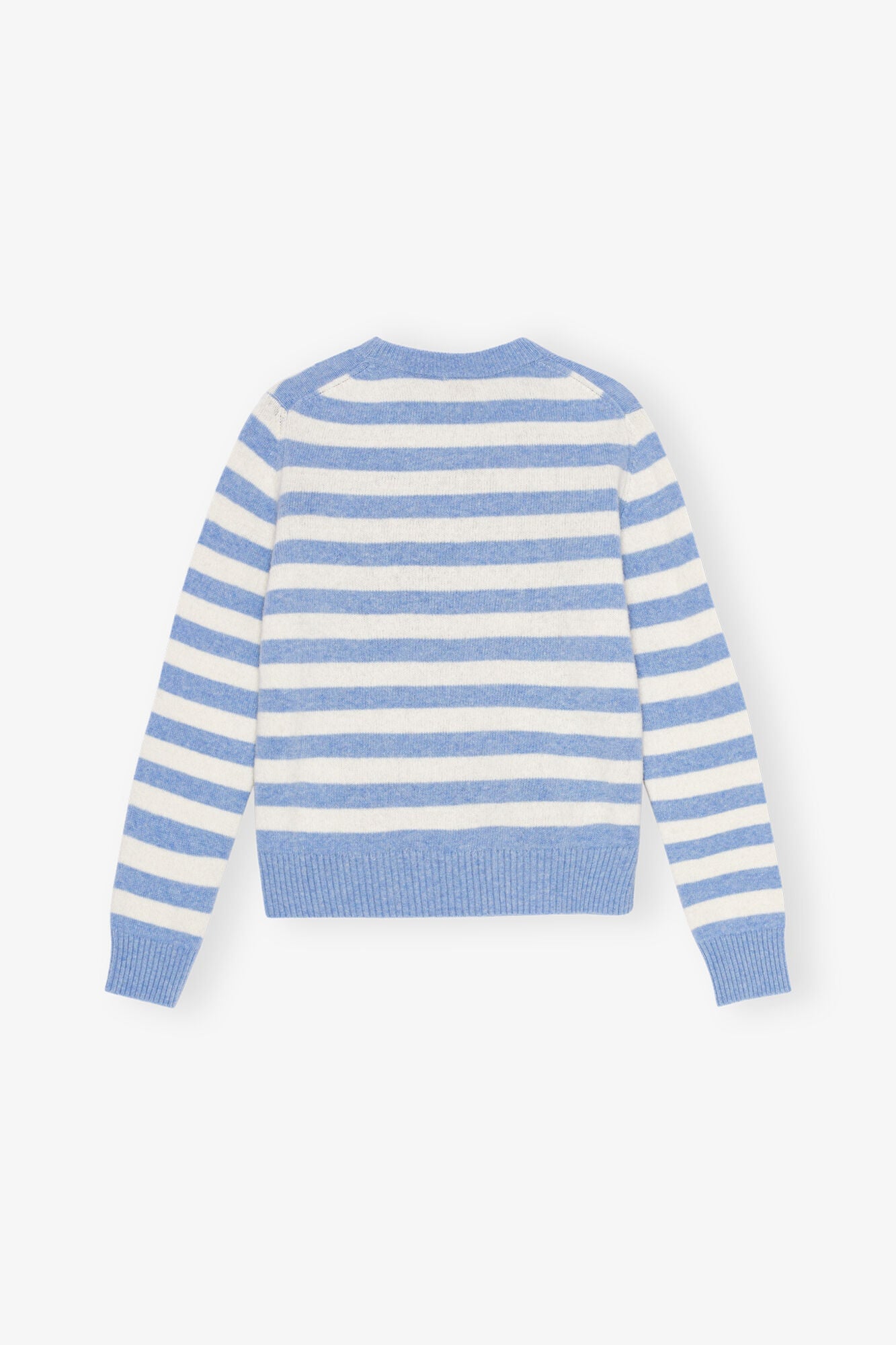 Striped Graphic Cat Jumper | Illusion Blue