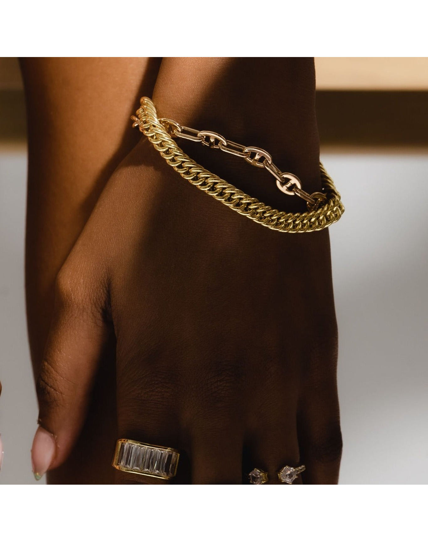 Stylish The Greco Toggle Bracelet | Gold Plated Brass