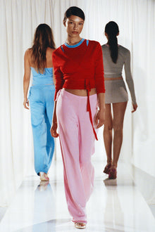 Breeze Low Rise Knit Pants - Strawberries & Cream