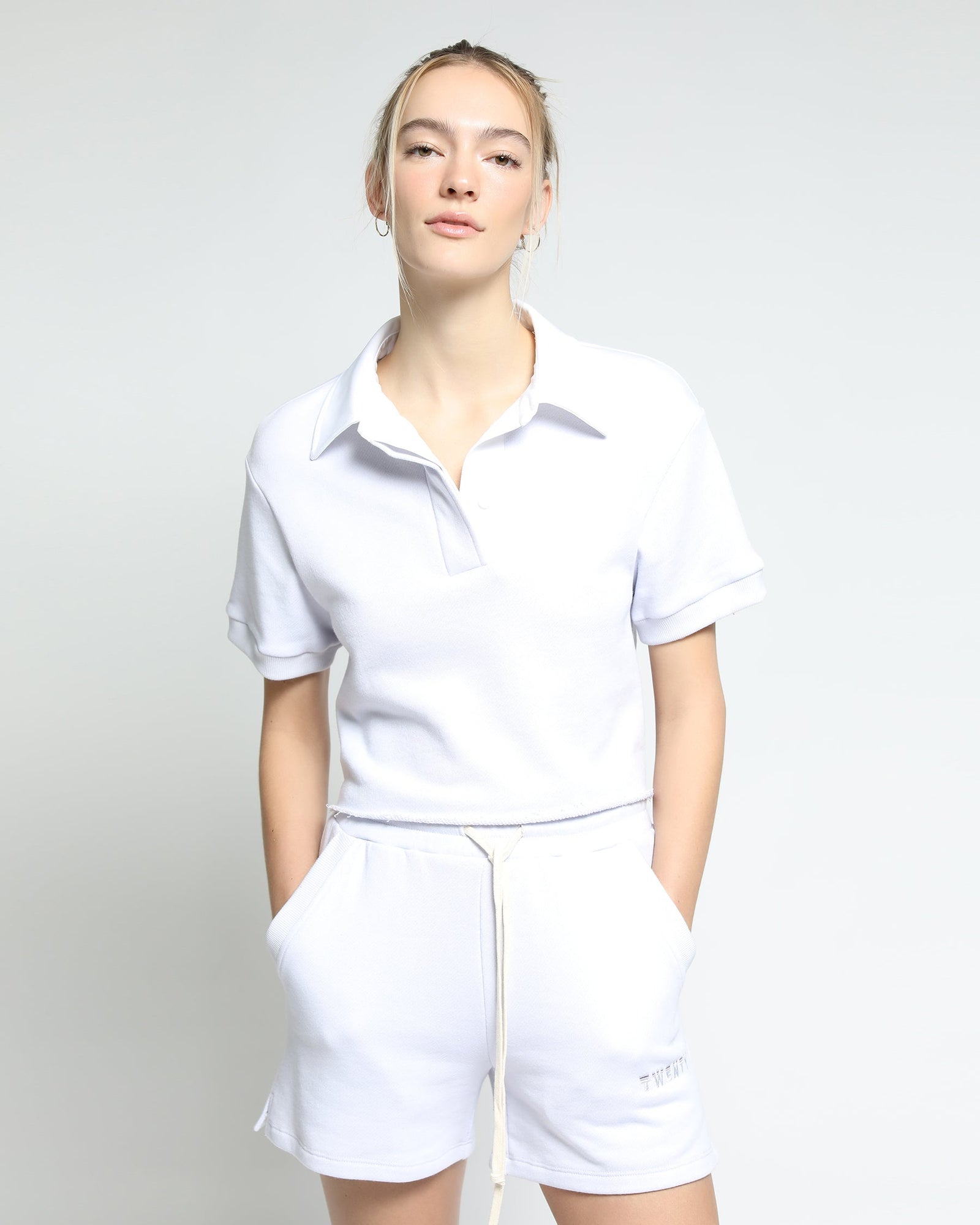 Womens | Sunnyside Terry Reversed Loop Shorts | Lavender