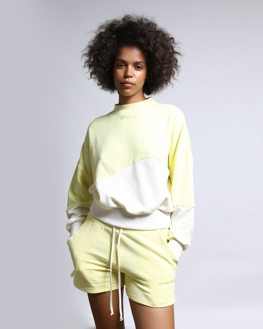 Womens | Sunnyside Terry Reversed Loop Shorts | lemonade